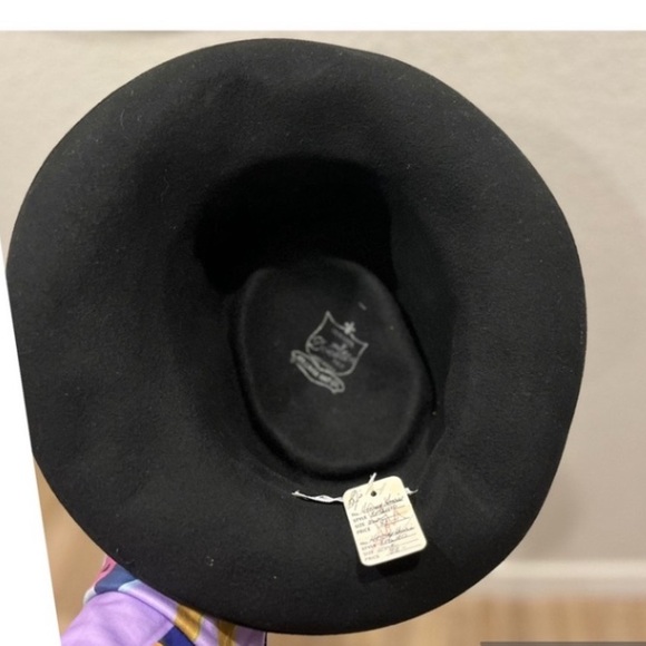 NEW EMBELLISHED FLORAL LACE WOOL HAT HOORAY HENRI BOLLMAN DOESKIN FELT 80S - Picture 5 of 5